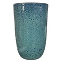 Ver imagem 1 de Vaso Alto Paisagismos Cerâmica (20) Azul com Preto Burguina