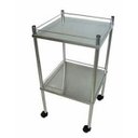 Ver imagem 1 de Mesa Auxiliar 2 planos com varandas em aço inoxidável Therj MA2PG 40cm x 40cm x 80cm