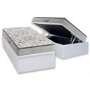 Ver imagem 1 de Cama Box Baú Solteiro: Colchão Espuma D33 Anjos Orthosono Pillow Top + Base CRC Courano White(