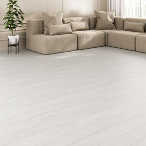 Piso Vinílico Autocolante Amadeirado Régua M² Off White Tubrax