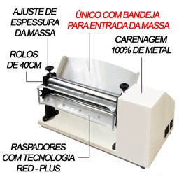 Cilindro Laminador Elétrico Standard Bivolt 400x57mm 1/3cv 50/60 HZ Saro - 6