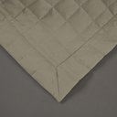 Ver imagem 3 de Kit Cobre Leito Colcha Bellini Solteiro Dupla Face Percal 300 Fios Textura Matelassê - Cáqui