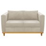 Sofá 2 Lugares Europa Suede ADJ Decor - Bege - 3