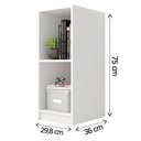 Ver imagem 4 de Nicho Torre Organizador Multifuncional Branco 136 Cm Caemmun