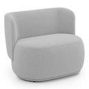 Ver imagem 1 de Namoradeira Decorativa Orgânica Molly 02 Lugares Bouclê Cinza Claro - Desk Design