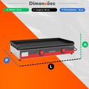 Ver imagem 2 de Chapa Lanche Bifeteira Elétrica 80 cm Profissional Light Cbe 800 L 220V - Metalcubas 23437