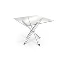 Ver imagem 4 de Conjunto Mesa de Cozinha Volga com Tampo de Vidro 90cm e 4 Cadeiras Lisboa Cromada Courano Capuccino