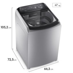 Máquina de Lavar Electrolux 17kg Perfect Care Leh17 com Água Quente/vapor Prata 220v - 3 Máquina de Lavar Electrolux 17kg Perfect Care Leh17 com Água Quente/vapor Prata 220v - 3