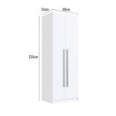 Ver imagem 2 de Módulo Guarda-Roupa 80cm com 2 Portas e Gavetas Integrato