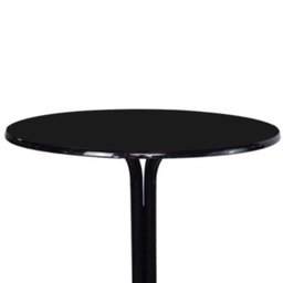 Mesa Bistrô Baixo Preto com Tampo Redondo Preto - 5