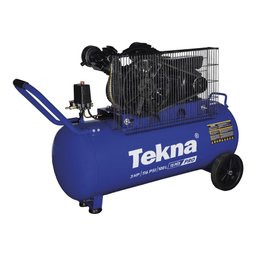 Compressor de Ar Cp150100p-2 Tekna 100l 3hp Pressão Máxima 116 Psi com Rodas Traseira 220v 60hz - 2 Compressor de Ar Cp150100p-2 Tekna 100l 3hp Pressão Máxima 116 Psi com Rodas Traseira 220v 60hz - 2