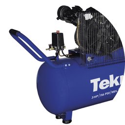 Compressor de Ar Cp150100p-2 Tekna 100l 3hp Pressão Máxima 116 Psi com Rodas Traseira 220v 60hz - 8 Compressor de Ar Cp150100p-2 Tekna 100l 3hp Pressão Máxima 116 Psi com Rodas Traseira 220v 60hz - 8