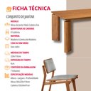 Ver imagem 6 de Sala de Jantar Mesa Nala 220cm Tampo Laminado Canto Moeda com 8 Cadeiras Eva