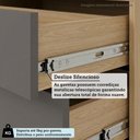 Ver imagem 6 de Guarda Roupa Modulado Mônaco 2 Portas 4 Gavetas MDP MDF Carvalho-Graff Luciane Móveis 90cm