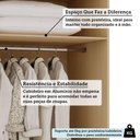 Ver imagem 2 de Guarda Roupa Modulado Mônaco 2 Portas 4 Gavetas MDP MDF Carvalho-Graff Luciane Móveis 90cm
