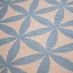 Tecido Suede Estampado Geométrico Azul D03 20 Metro - D'Rossi - 3