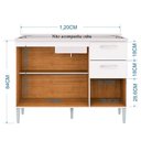 Ver imagem 3 de Balcão de Pia Lavinia Branco - Poquema