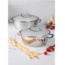 Ver imagem 4 de Caçarola Rasa Allegra 22 cm 3,3 L em Aço Inox com Fundo Triplo Tramontina 62653/220