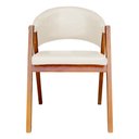 Ver imagem 4 de Cadeira Decorativa Antonela Veludo Bege - Montanaris Decor
