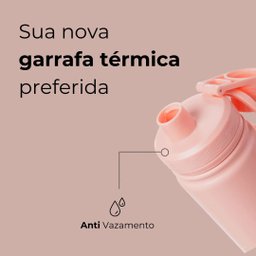 Garrafa Térmica Fresh 650ml Gocase - Rosa Clear - 5