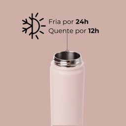 Garrafa Térmica Fresh 650ml Gocase - Rosa Clear - 4