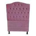 Ver imagem 1 de Cabeceira de Cama Box Princesa Solteiro 90 Cm Botão Strass Suede Rosa Bebê do Lar Móveis