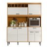 Armário Cozinha Dakota 1.6 Adega Porta Superior Basculante Gaveta com Organizador de Talheres - - 1