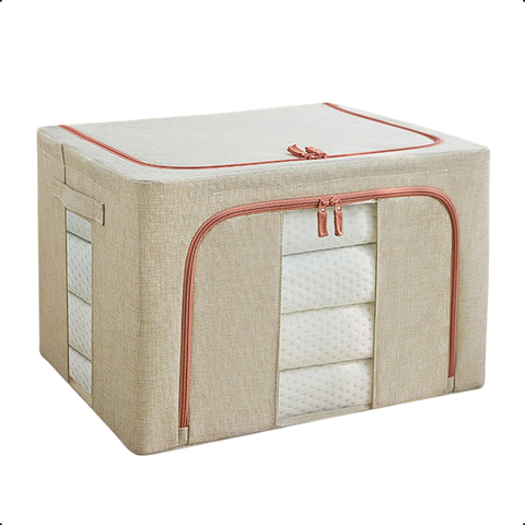 Caixa Organizadora para Roupas com Ziper Edredon Coberta Gg