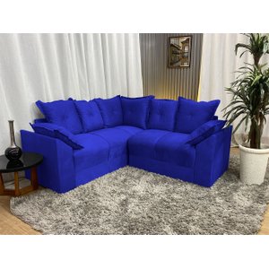 Sofá de Canto Azul 910 Michele