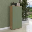 Ver imagem 1 de Armário Alto para Escritório P25 com 2 Portas Pivotantes Verde/Samba/Sálvia