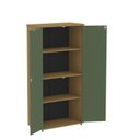Ver imagem 5 de Armário Alto para Escritório P25 com 2 Portas Pivotantes Verde/Samba/Sálvia