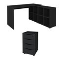 Ver imagem 2 de Conjunto Escritório Home: Escrivaninha 6079 + Gaveteiro 5671