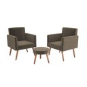 Ver imagem 2 de Conjunto 2 Poltronas e 1 Puff Dallas