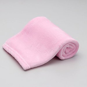 Manta Microfibra Lisa Baby 1 M X 80 Cm Rosa