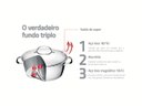Ver imagem 2 de Jogo de Panelas Allegra em Aço Inox Fundo Triplo 3 PC Tramontina