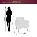 Ver imagem 3 de Conjunto 2 Poltronas e 1 Puff Dallas 