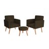 Conjunto 2 Poltronas e 1 Puff Dallas  - 2