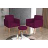 Conjunto 2 Poltronas e 1 Puff Dallas  - 1
