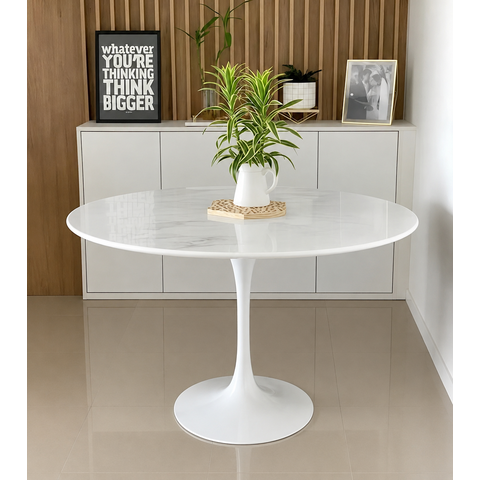 Mesa Redonda 120cm em Mármore Espírito Santo