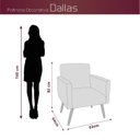 Ver imagem 3 de Conjunto 2 Poltronas e 1 Puff Dallas 