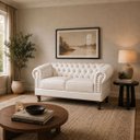 Ver imagem 1 de Namoradeira Chesterfield Duque 2 Lugares em Corano Branco