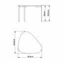 Ver imagem 7 de Conjunto Sala de Estar Mesa de Centro Orgânica Pé Metal Nero/dourado