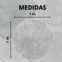 Ver imagem 4 de Tapete Macio Peludo 1,50m Redondo Óasis Cinza