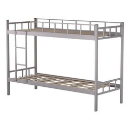 Beliche Tubular Ferro e Aço para Duas Pessoas Colchão 78:cinza - 3