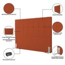 Ver imagem 5 de Cabeceira Queen 162cm Boucle Estofada Design Moderno para Quarto Linea