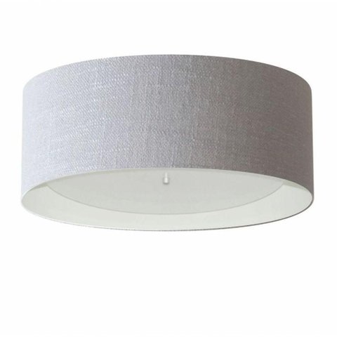 Plafon para Sala de Jantar Cilíndrico Sj-3008 Cúpula Cor Cinza Branco