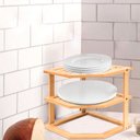 Ver imagem 5 de Organizador de Armário em Bambu 3 Andares Rack Cozinha Mimo