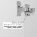 Ver imagem 5 de Guarda Roupa Modulado 38cm 1 Porta Alpes Luciane Móveis
