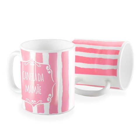 Caneca Listrada Caneca da Mamae