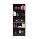 Ver imagem 5 de 4095 - Armario Gamer Preto Fosco/vermelho (4095.76)